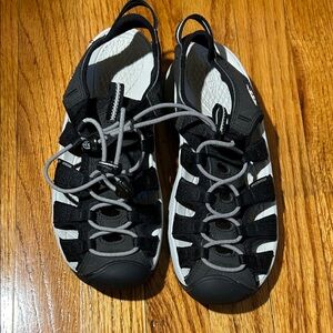 Women's Keen Astoria West Black and Grey Sandal.  Sz 7.5